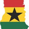 Die Cut Ghana Sticker