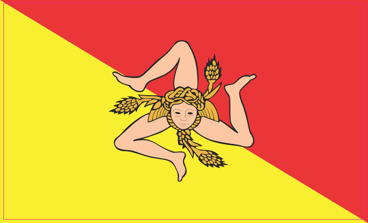 Sicily Flag Magnet