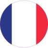 Round France Flag Sticker