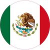Round Mexico Flag Sticker