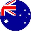 Round Australia Flag Sticker