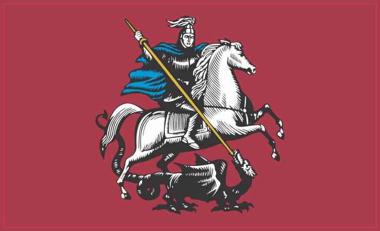 Moscow Flag Magnet