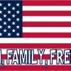 Faith Family Freedom American Flag Sticker
