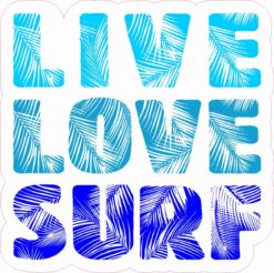 Live Love Surf Sticker