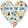 Fun in the Sun Heart Sticker