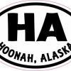Oval HA Hoonah Alaska Sticker