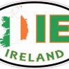 Oval IE Ireland Sticker