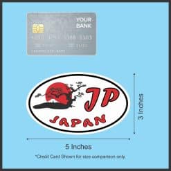 5in x 3in Oval Japan Sticker Vinyl Travel Luggage Decal Car Bumper Stickers - Image 6