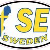 Oval SE Sweden Sticker