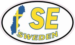 Oval SE Sweden Sticker