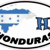 Oval HN Honduras Sticker
