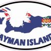 Oval KY Cayman Islands Sticker