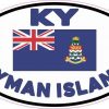 Oval KY Cayman Islands Flag Sticker
