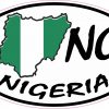 Oval NG Nigeria Sticker