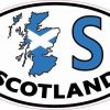 Oval S Scotland Sticker