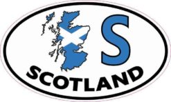 Oval S Scotland Sticker