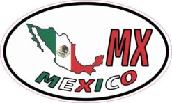 Oval MX Mexico Sticker