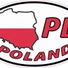 Oval PL Poland Sticker