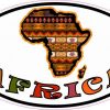 Oval Africa Sticker