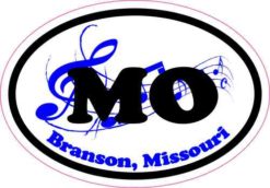 Oval Music Branson Missouri Sticker