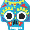 Blue Tribal Skull Sticker