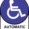 Handicap Automatic Door Sticker