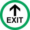 Green Circle Exit Sticker
