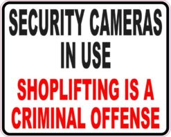 Shoplifting is a Criminal Offense Sticker