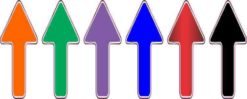 Assorted Color Arrow Stickers
