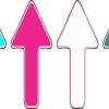 Pastel Colored Arrow Stickers