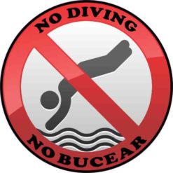 No Bucear No Diving Sticker