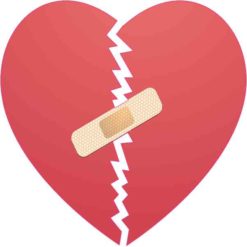 Broken Heart Sticker