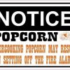 Notice Overcooking Popcorn Sticker