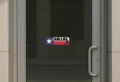 10in x 3in Dallas Texas Bumper Sticker Vinyl Texan Flag Decal Stickers - Image 6
