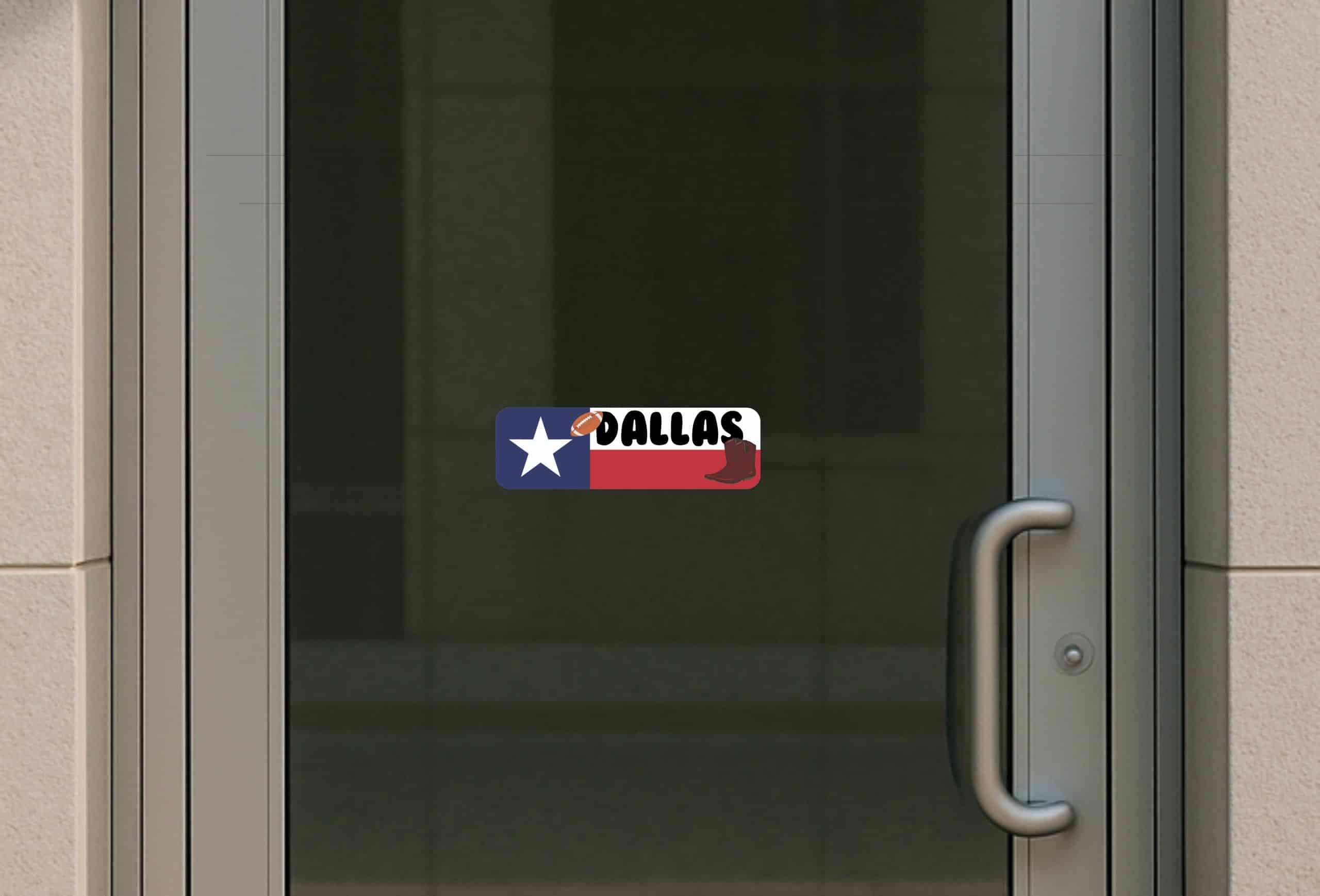 10in x 3in Dallas Texas Bumper Sticker Vinyl Texan Flag Decal Stickers - Image 6