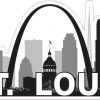 St. Louis Skyline Sticker
