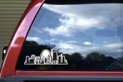 10inx3.5in St. Louis Skyline Sticker Vinyl Missouri Travel Decal Stickers
