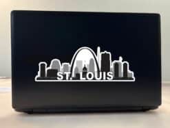 10inx3.5in St. Louis Skyline Sticker Vinyl Missouri Travel Decal Stickers