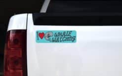 10in x 3in I Love Whale Watching Bumper Sticker Vinyl Animal Hob
