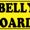 10in x 3in Pot Belly Pig on Board Magnet Vinyl Bumper Magnets