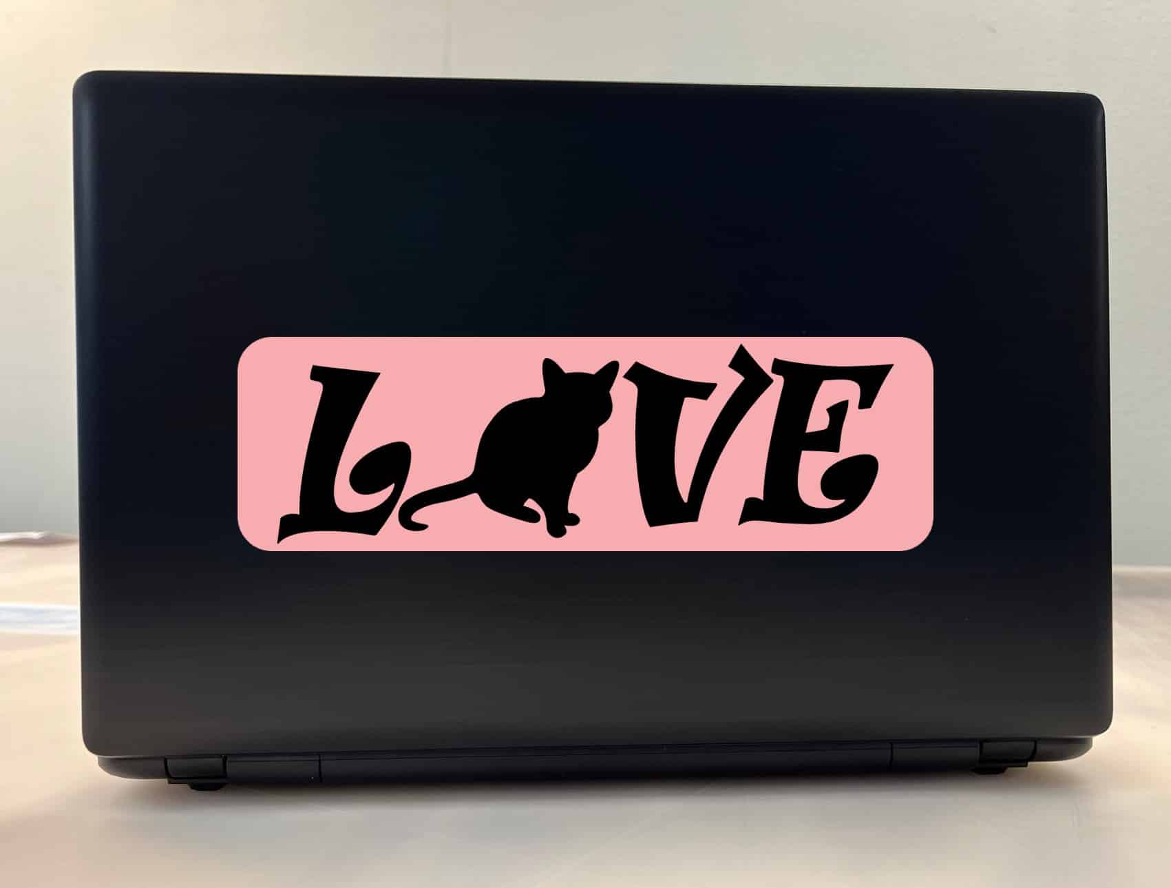 10in x 3in Love Cat Bumper Sticker Vinyl Pet Decal Animal Vehicle Stickers