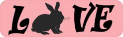 Love Rabbit Bumper Sticker