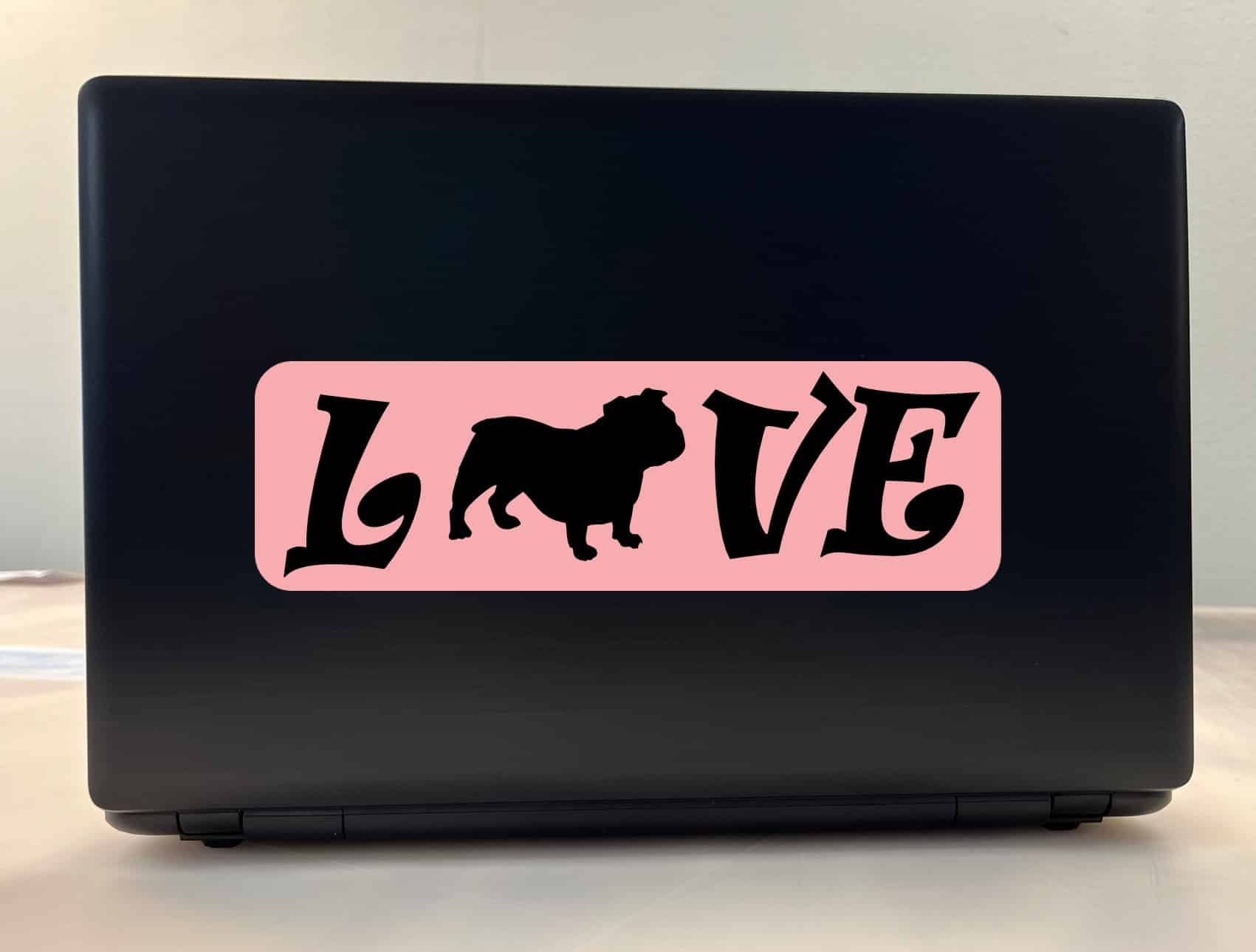 10in x 3in Love Pug Bumper Sticker Vinyl Dog Decal Pet Animal St