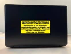 7inx3in Observation Without Disturbance Sticker Vinyl Animal Sig