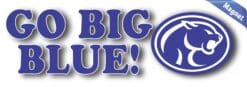 10in x 3in Cougar Go Big Blue Magnet Vinyl School Mascot Bumper Magnets