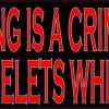 Free Bracelets When Caught Shoplifting Sticker