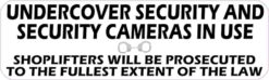 Undercover Security and Security Cameras in Use Magnet