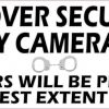 Undercover Security and Security Cameras in Use Sticker