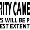 White Security Cameras in Use Magnet