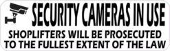 White Security Cameras in Use Magnet